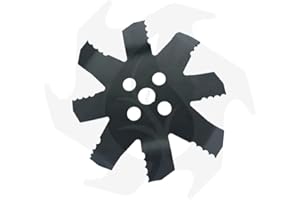 Bazargiusto - Testina disco lama coltello per decespugliatore macinone dentato nuovo modello per rovi canne sterpaglie