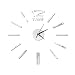 Produktbild Susens Digital DIY Wanduhr Moderne Kunst Acryl 3D Spiegel Aufkleber Home Office Decor (Silber)