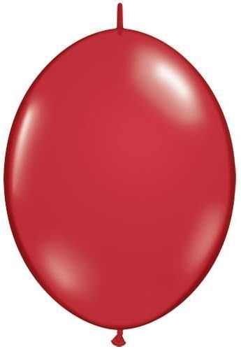 Jewel Ruby Red 12 Inch Qualatex Quick Link Balloons x 10