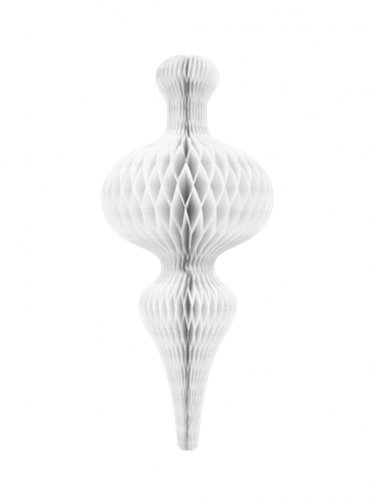 Papierlampion, blanc, 19 x 45 cm