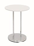 Placa base Ø 28 cm Haku Möbel Peter - Mesa Auxiliar Redonda, Color Plateado