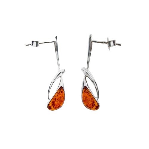 Nature d'Ambre Damen-Ohrringe Silber Bernstein 3130500 Nature d'Ambre Damen-Ohrringe Silber Bernstein 3130500