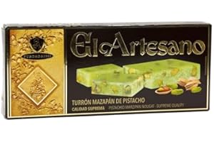 El Artesano - Nougat aux jaunes d'œuf grillés (Nougat au massepain à la pistache)
