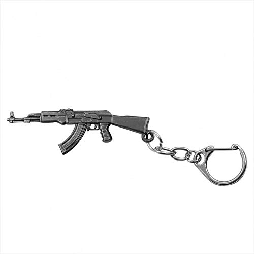 Preisvergleich Produktbild DCFVGB Schlüsselring Simulation Pistole Anhänger Schlüsselanhänger Coole Männliche Metall Waffe Modell Ak47 M16 M4A1 AWM Revolver Schlüsselanhänger Autohalterung
