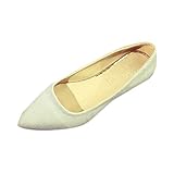 Moserian Damen Wildleder wies kleine Einzelschuhe mit flachem Boden und flachem Mund auf