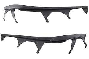 LIJINCHENG Auto Zubehör Auto-Frontober Scheinwerfer Abdeckband Set Borte Scheinwerfer Dichtungsband Dichtung For BMW E46 4 Tür 325I 2002-2005 63126921859 631 (Color : Black)