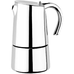 BRA Bella - Cafetière, 6 Tasses, Acier Inoxydable 18/10