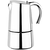 BRA Bella - Cafetera, capacidad 10 tazas, acero inoxidable 18/10