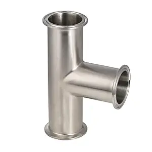 Sanitary Fittings Clamp Tees 3 Way - 304 Stainless Steel, 7CMP DAIRAZAN (Tube OD 2