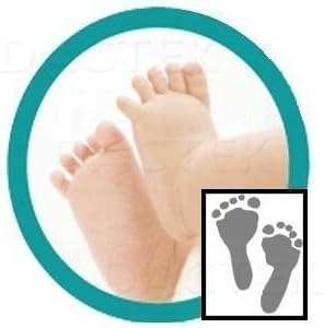 "Deluxe" Baby Inkless Footprint Kit with White Papers