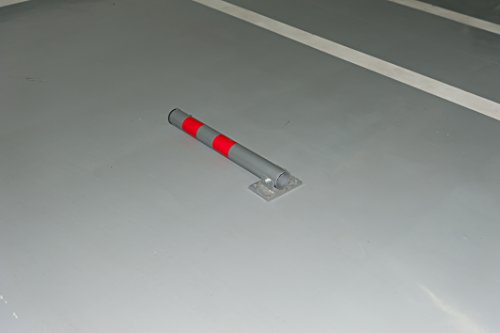 Ectxo Klappbare Parkpfosten Elektrisch Parkplatzsperre Park Watch Rund Absperrpfosten Edelstahl - 6