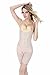 Bigood Women Shapewear Lace Brim Corset Body Shaper Apricot L Waist 56-66 cm