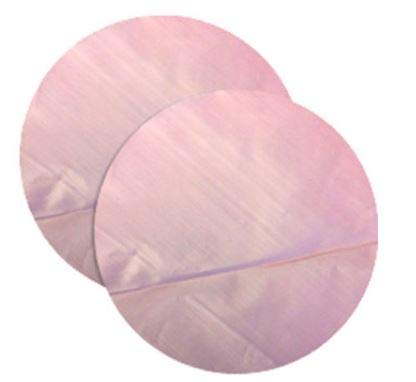 Pink Tinted 5 Inch Polythene Plastic Burger Discs - 1000 Pack Non-Stick
