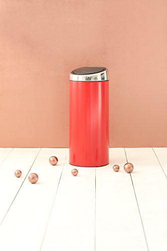 Touch Bin 30 L mit Kunststoffeinsatz / Passion Red - 5