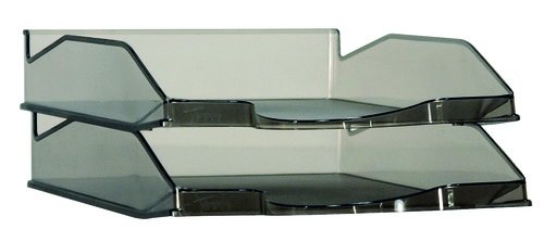 Archivo 2000 742FMTP - Bandeja apilable organizadora para documentos en formato A4 y folio  color fum  