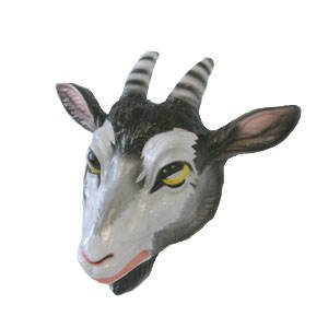 Hartplastik Tier-Maske für Erwachsene Ziege