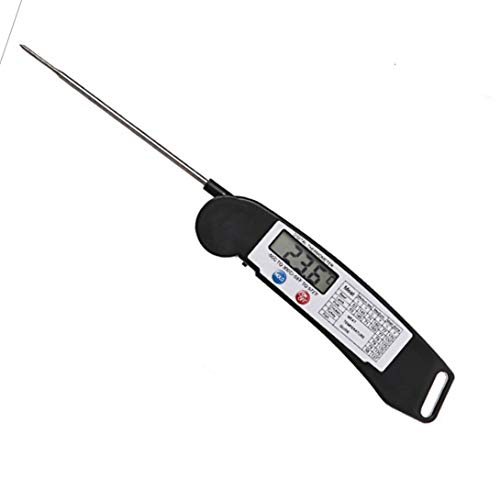 Preisvergleich Produktbild Swiftswan Intelligente elektronische Wasserdichte Lebensmittel Fleisch Thermometer Faltbare Sonde Digital Screen Backlight Grill Küche