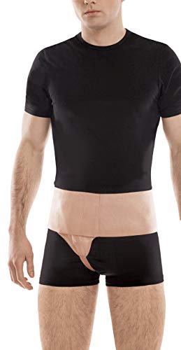 TOROS-GROUP Cintura Inguinale Per Ernia -Sostegno per Ernia Inguinale-Fascia per ernia inguinale- Supporto Cintura Ernia PER ERNIA - Right Medium Beige