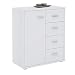 Produktbild CARO-Möbel Kommode TIRANO Highboard Anrichtel mit 1 Tür und 4 Schubladen in weiß