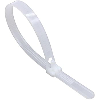 200 Fascette Fermacavo In Ferro Plastificato – Lunghe 12 Cm, Rilegature Riutilizzabili Per Piante, Cavi, Chiusura Sacchetti, Bianche - 4