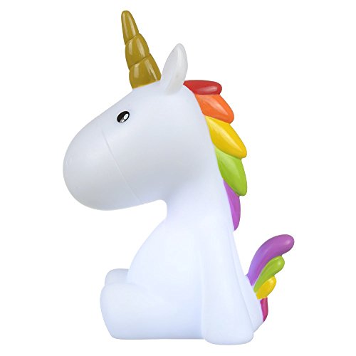 LED Nachtlicht Dekofigur EINHORN weiss farbwechselnd - 2