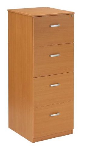 Trexus Lockable 4 Drawer Filing Cabinet In Oak Amazon Co Uk
