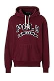  Polo Ralph Lauren Sudadera con Capucha Vintage Fleece (Larga, Rojo)