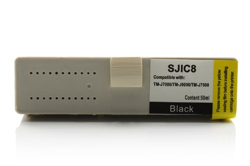 Alternativ zur Druckerpatrone Epson C33S020407 / SJIC8 Tinte Black (Inhalt: 50 ml.)