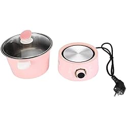 Multi cuiseur électrique mini portable pliable électrique poêle à vapeur Saute autocuiseur électrique cuisson cuisson bouilloire pour soupe bouillie riz cuit à la vapeur, 25 x 20 x 19cm