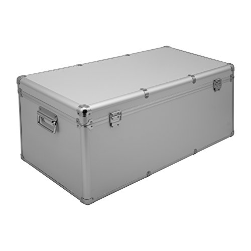 Aluminium-Rahmenkoffer Transport-Box, Koffer in Silber mit 82 Liter Volumen - 5