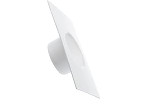 EUROPLAST Ø 120 mm / 5'' kołnierz łączący kanał, plastikowy prosty kołnierz rurowy do ogrzewania systemu wentylacji chłodzącej