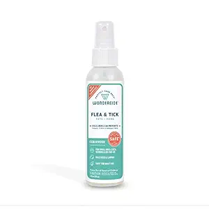 Wondercide Flea and Tick and Mosquito Control Spray for Cats Dogs and Home - Cedar - 4 Oz