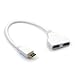 Produktbild hdmi adapter 20 cm Kolylong® 720p, 1080i und 1080p Aktive HDMI 1-2 Split Doppel Signal-Adapter-Konverter für Plasma, Digital, TFT / LCD und HD / TV Weiß