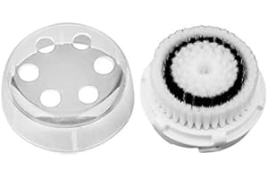 Tatoonly Exfolia las células de piel muerta de plástico y fibra fina cabezales de cepillo de repuesto para clarisonic MIA y MIA 2 PRO PLUS limpiadores faciales
