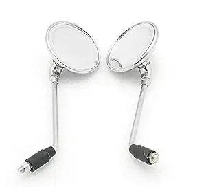SGTB Heavy Metal Mirrors for Royal Enfiled Bikes Like Classic 350/500 Standard 350/500 Electra 350/500 (Pair of 2)