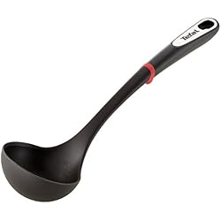 Tefal K2060114 Ingenio Louche ustensile de cuisine noir résistant sans bisphénol avec insert silicone A