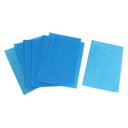 Sourcingmap Butterfly Bag Blotting Paper Oil Absorbing Sheet, Yellow/Blue - 80-Piece