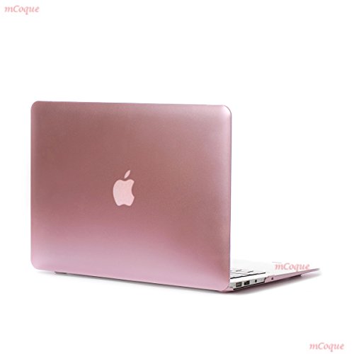 Matt Notebookhülle / schützen Koffer für MacBook Air 13 Zoll (Modell A1466 / A139 ) - Roségold (Mit einem kostenlosen europäischen Version transparenten Tastaturschutz Haut)