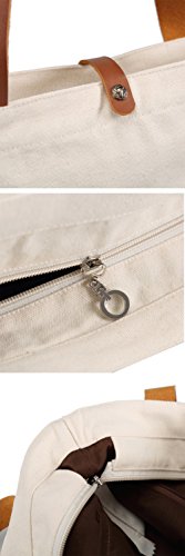 So’each Women’s Animal Flamingo Graphic Top Handle Canvas Tote Shoulder Bag - 6