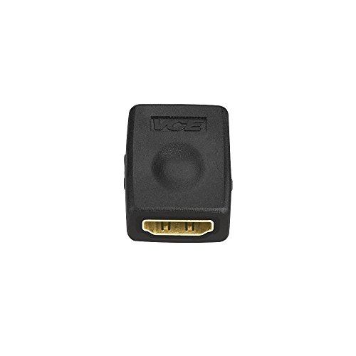 VCE (3 PACK) Vergoldete HDMI Buchse Adapter,High Speed HDMI Buchse Koppler 3D & 4K-Auflösung - 3