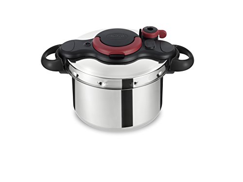 Tefal Clipso minut Easy – Schnellkochtopf, 6 l, Edelstahl, mehrfarbig