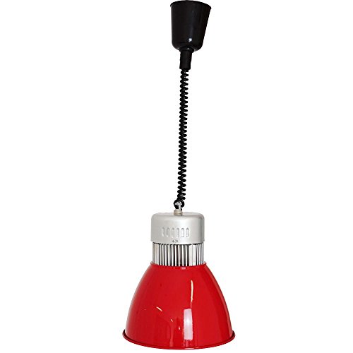 Preisvergleich Produktbild LED Aluminium Hängeleuchte (30Watt) rot Hängelampe Elegante moderne Fabrik Industrielampe – Pendelleuchte Deckenlampe – Loft Lampe im Retro / Industrie Design