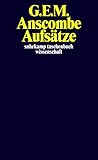 Aufsätze (suhrkamp taschenbuch wissenschaft) by G. E. M. Anscombe, Katharina Nieswandt