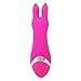 Produktbild DELOVE Silikon Vibrator Horny Rabbit Klitoris und G-Punkt Klitorisstimulator, Finger Vibrator, Sexspielzeug mit Akku für Damen, mit 10 Programmen (Rosa)