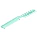 Green Plastic Comb w 2 Pcs Hair Cutting Trimmer Razor