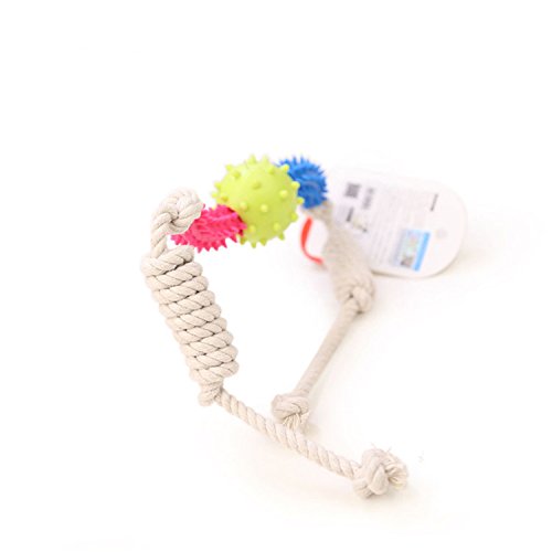 Surblue-Solid-Rubber-Dog-Teeth-Cleaning-Training-Rope-Toy-Perfect-Exercise-Training-and-Reward-Tool-for-Dogs-C-Small-Size-Chew-Toy
