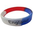 Fat-catz-copy-catz Unisex World Cup Euro's Country Patriotic Team Silicone Bands Bracelets: England Three Lions, Brazil & Italy