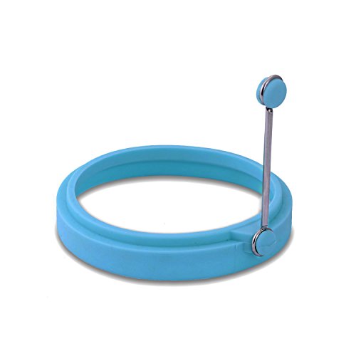 spécification Premium Oeuf en Silicone pour Autocuiseur Anneau Anneaux/Pancake. cuisson moule rond anti-adhésif Lot de 2 bleu