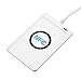 Produktbild NFC Smart Card Reader, Kontaktlos-Technologie Bluetooth Smart Connectivity, Card Rreading Entfernung von bis zu 50 mm, Für Alle Vier Typen von NFC (ISO / IEC18092) Stichwörter, mit 5 IC-Karten & 1 CD