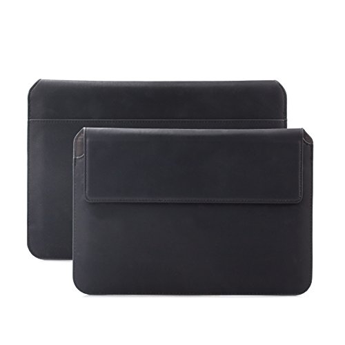 Apple iPad Air 2 Case | Samsung Galaxy Tab S3 und S2 9.7 Tasche | passend für 8.0 bis 10.1 Zoll Tablets | Puppy Optik schwarz | iCues Piquante Etui | weitere Leder-Imitat - und Farbvarianten verfügbar | universelle Schutz-Hülle mit Geschenk-Box